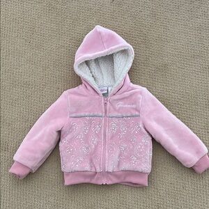 Disney Pink Hooded Sweatshirt Jacket